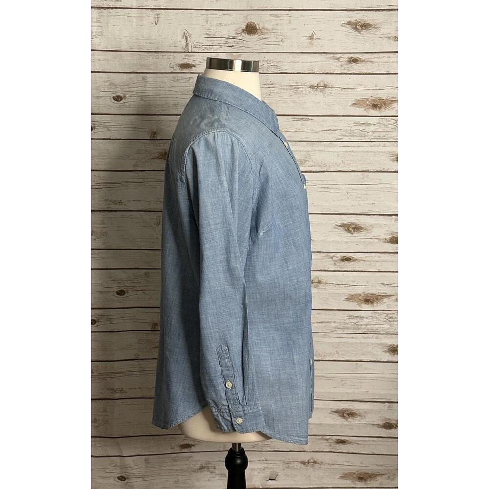 Levi's classic light blue cotton chambray Boyfriend Fit button-up shirt Size 2X - Picture 5 of 9